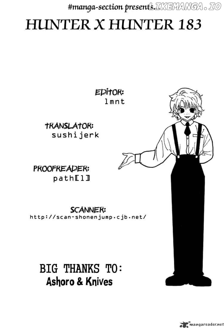Hunter x Hunter, Chapter 183 image 16